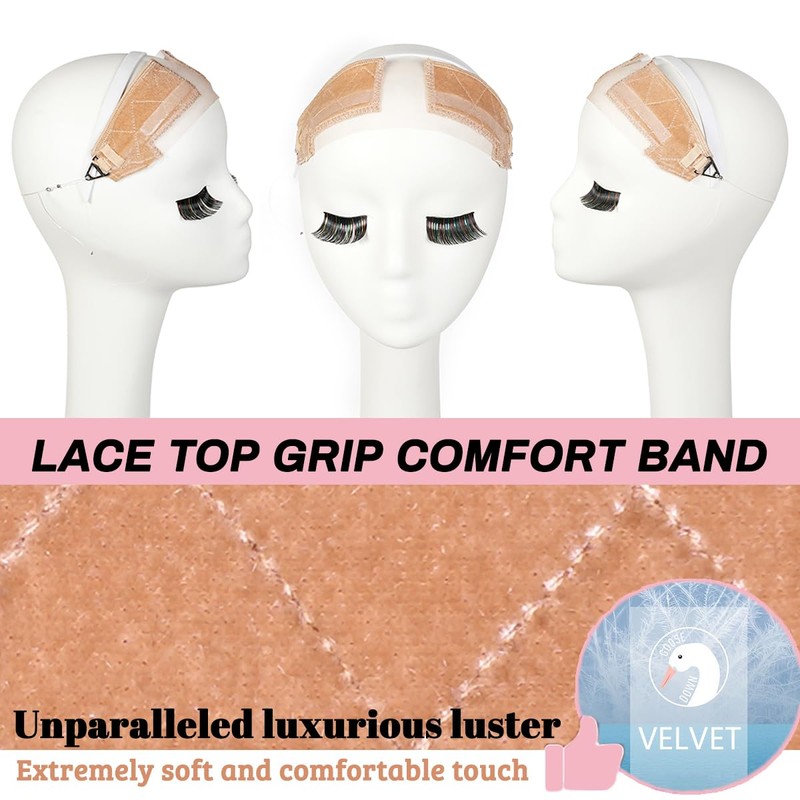 Comfortable Velvet Wig Grip Band And Adjustable Elastic Fishing Line