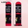 Wine Lover Gift Socks for Women Men Funny Husband Wife