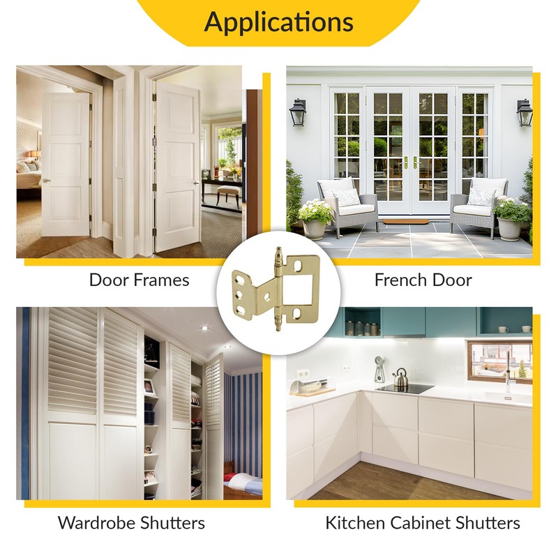 Brixwell QH3K-001 Decorative Butt Hinge, Partial Wrap, Non-Mortise, Minaret Finial