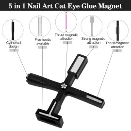 DND 5 In 1 Nail Magnet Tool Cat Eye Magnet for Nail Art #3