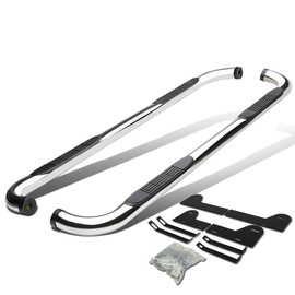 Auto Dynasty Running Board Compatible with 2002-2009 Dodge Ram 1500 2500 3500 Crew Cab, Stainless Steel Side Step Nerf Bar, 3 Inches Step Bars, Polished Chrome