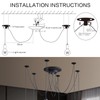 Fuloon Vintage Edison Multiple Ajustable DIY Ceiling Spider Lamp Light