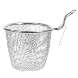LIFKOME Stainless Steel Colander Dumpling Strainer Fine Mesh Colander Hot Pot Strainer Scoops Chinese Japanese Noodle Strainer Mesh Food Strainer Filter Spoon Noodle Strainer Basket
