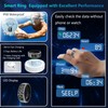 KVKVMO Smart Ring for Women Men, Fitness Tracker with Display,