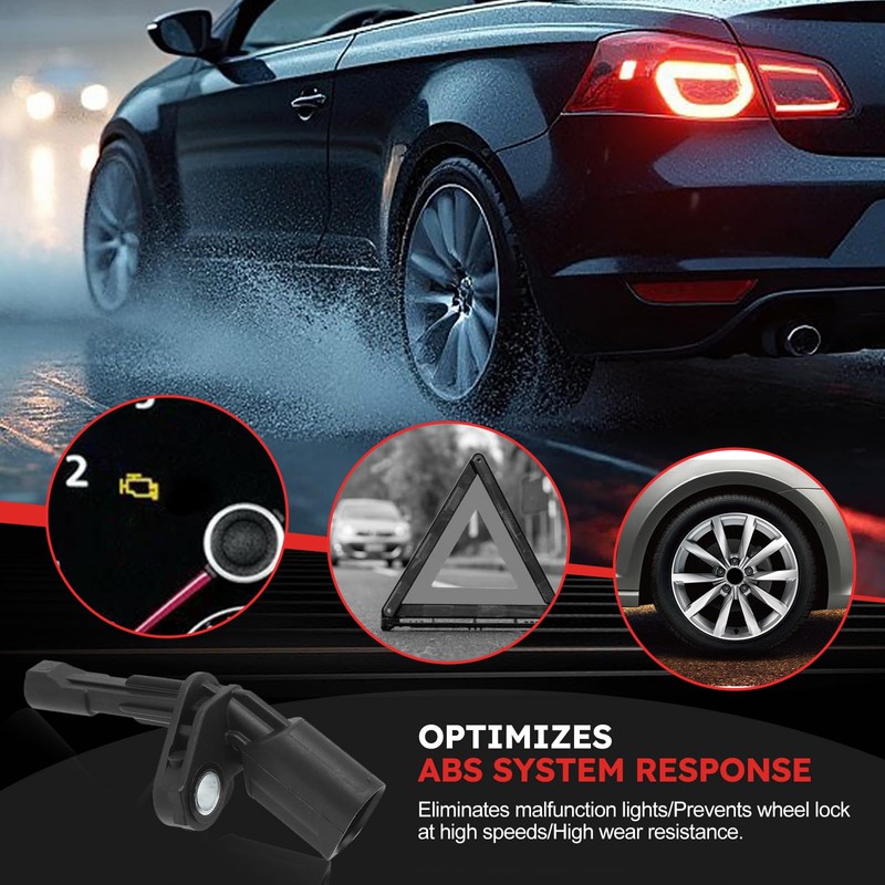 Fit4drive 4pcs ABS Wheel Speed Sensor for VW Golf Jetta