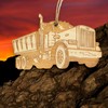 Ornament - Dump Truck - Raw wood