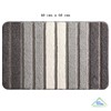SWISSPACK 60X40 CMS Microfiber Bath Mat for Bathroom, Non-Slip Super