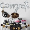 TONIFUL Congrats Balloons - 45 Inch Silver Congrats Foil Balloons