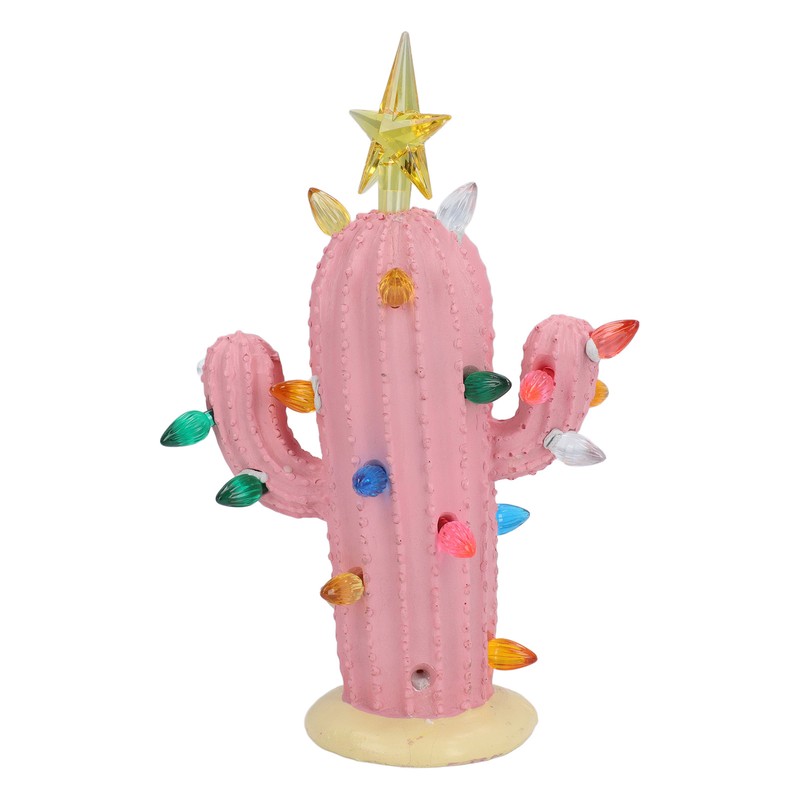 Cactus Figurine Resin Home Decor Plant Cactus Christmas Tree with