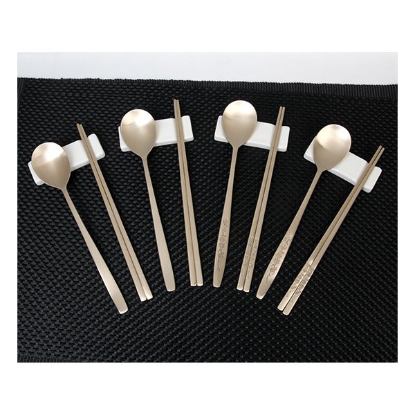 Golden Bell Maehwa &amp; Min Organic Couple Spoon Set (Free