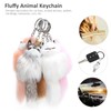 5pcs Handicraft Fluffy Animal Keychain Portable Cute Key Ring Car
