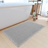 SUMLANS Waffle Bath Mat, Super Absorbent Bathroom Rugs Whit Non