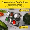 esmerina Magnetic Spice Jars Set Diameter 6 x 4.5 cm