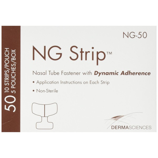 Derma Sciences NG50 Nasal Tube Fastener, Adult (Pack of 50)