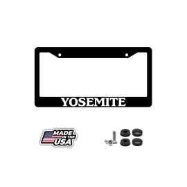 BLVD Black License Plate Frame Yosemite Auto Accessory Novelty National Parks