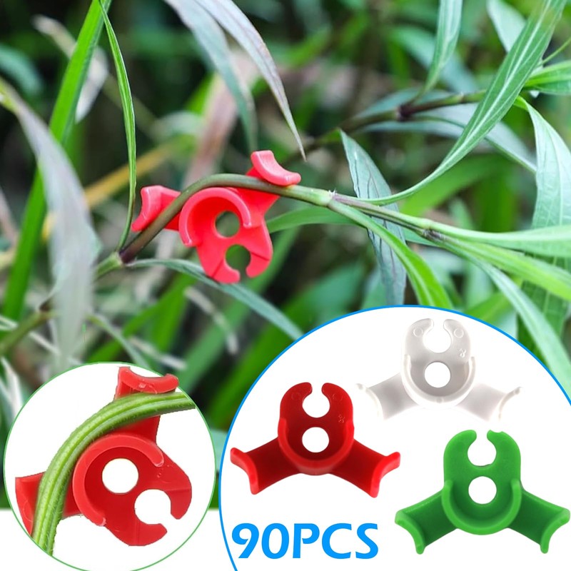 YudeWater 90pcs-Plant Bender, Trellis Clamps for Climbing Plants Garden Plant