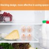 CHICCAT 4 Girds Egg Holder Container, Plastic Egg Storage Box