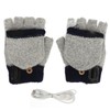 1Pair USB Heated Gloves Adjustable Temperature Electric Heated Gloves for