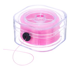 DMiotech Elastic String for Bracelets, 0.8mm Stretchy Strings Stretch Bead Cord Rose String Thread for Jewelry Bracelet Making Necklaces Beading DIY Craft, 82m/90 Yards