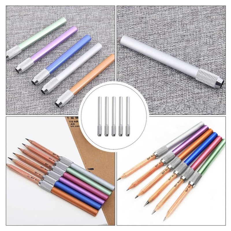 Mirhua Pencil Cap Holder Lightweight Extension Cap Aluminum Auxiliary Axle