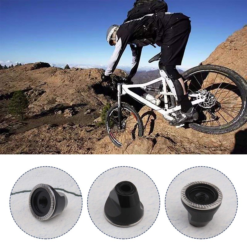 1x M5 Bicycle Quick Release Lever Nut Cap Aluminum Alloy