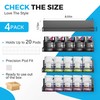 DEMEGA Flavor Pods Holder for Ninja Thirsti, 4-Pack Stackable Organizer