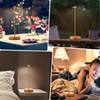 YIBEN 2Pack Rechargeable Cordless Table Lamp, Portable Powered LED Battery