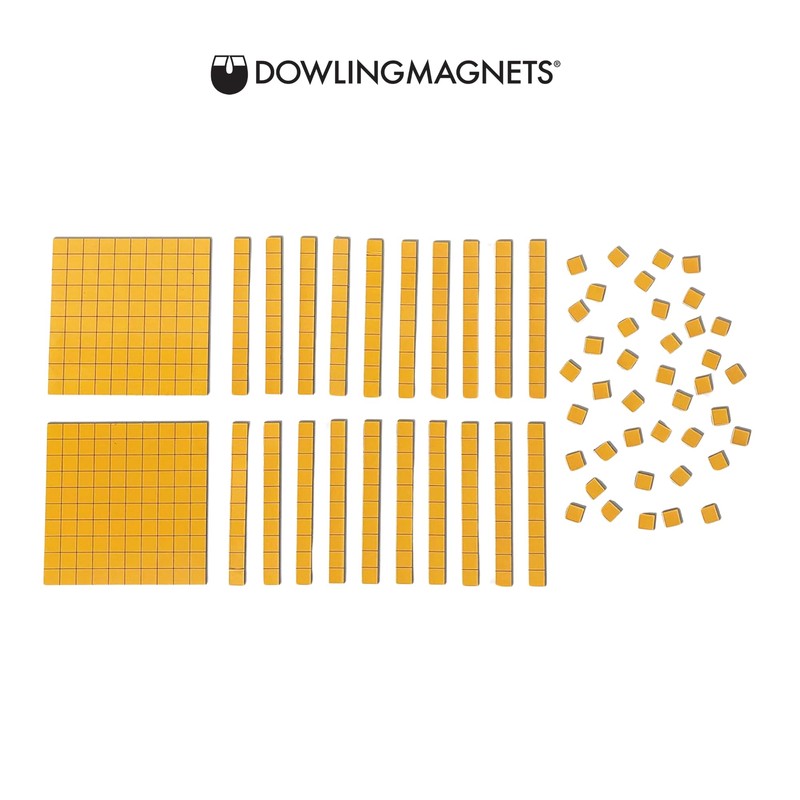Dowling Magnets Magnetic Base Ten, Set of 62