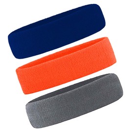 Men & Women Sweatband Headband Terry Cloth Moisture Wicking for Sports,Tennis,Gym,Work Out