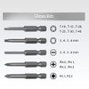 FIRSTINFO H5199D Screwdriver Bit Set, 1/4" Hex Head 50mm Long,