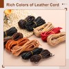 PATIKIL 3 mm x 5.5 Yard Leather Cord, Wide Flat
