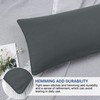 PiccoCasa Brushed Body Pillowcases with Roll Rim, Soft Breathable Delicate