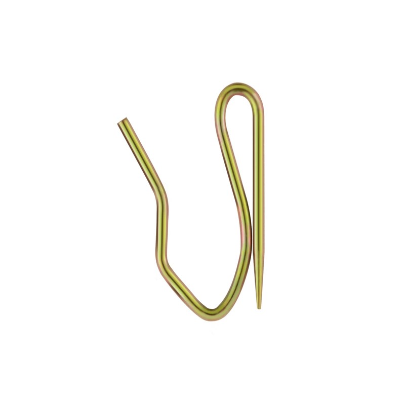 Metal Curtain Hooks, Rustproof Steel Heavy-Duty Offset Pin-On Drapery Hooks