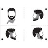 AlexVyan Brown Beard Shaping and Styling Template Tool with Inbuilt