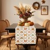 Baccessor Fall Pumpkin Bow Maple Leaf Table Runner Farmhouse 13x36