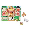 Melissa & Doug Hide and Seek Farm Wooden Activity Board