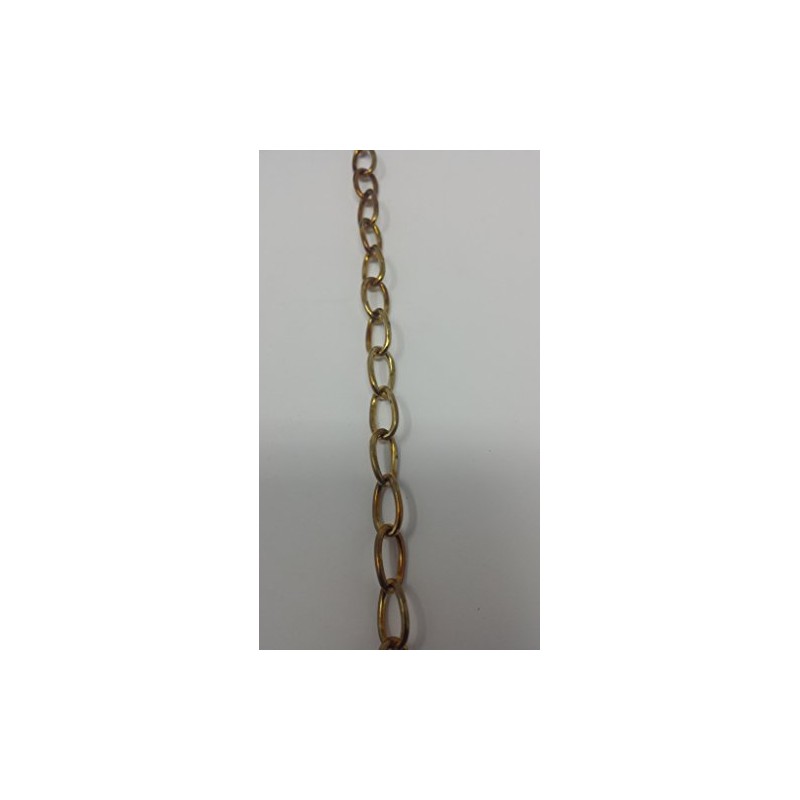 Polished Brass Oval Chain 13mm x 8mm Links Sold in