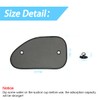 2 Pack Universal Car Window Shade, Cling Sunshade - Sun,