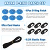 Yetaha 6 Pack Stainless Steel D Rings PVC Patch, 8.2ft