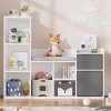 Unbranded 44 Inch Kids Bookshelf and Toy Storage with Reading