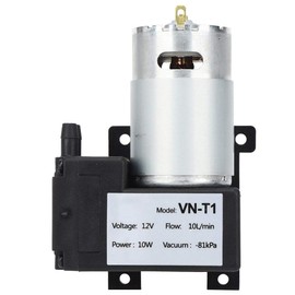 Vacuum Pump, 12V Mini Air Pump, 10L/min VN-T1 Micro DC Vacuum Pump, Low-Noise 81kpa Negative Pressure Pump, Industrial Accessory (DC12V)