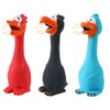 Hojalis Squeaky Dog Toys, 3 Pcs Rubber Chicken & Duck