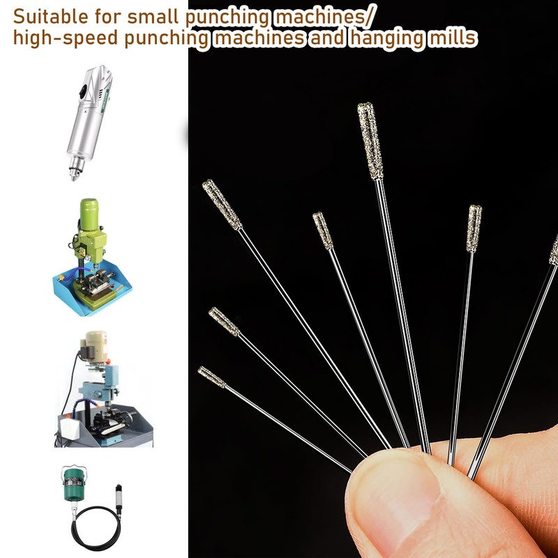 20Pcs 1mm Small Diamond Drill Bits for Glass Jewellery, Diamond