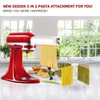 ANTREE 3-1 Pasta Maker Attachment for KitchenAid includes Pasta Sheet