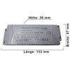 Dimmable LED Transformer 12 V DC 1-45 Watt Power Supply