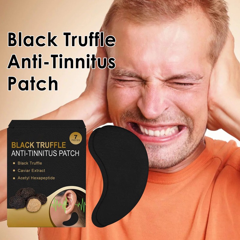 21Pcs Ear Care Patch Earwax Cleaning Portable Black Truffle Tinnitus