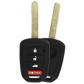 KeyGuardz Keyless Entry Remote Car Key Fob Outer Shell Cover Soft Rubber Protective Case for Honda Accord Civic CR-V HR-V MLBHLIK6-1T