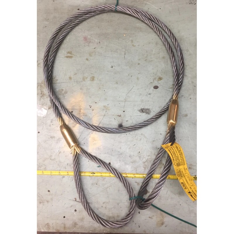 Campbell Rigging Choker Sling Wire Rope Steel Cable 3/8” x