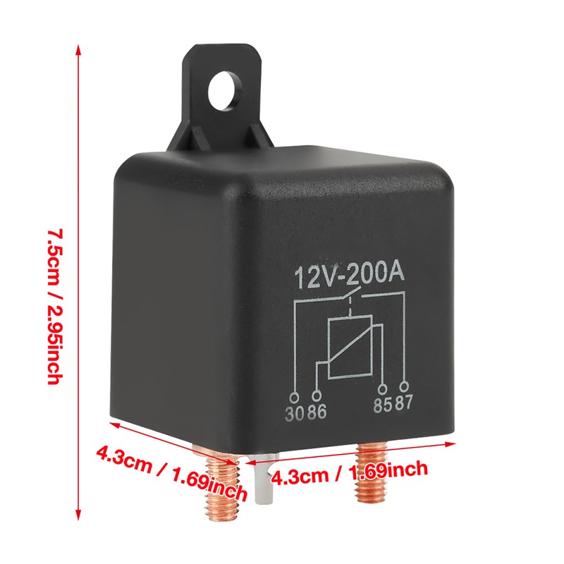 12V 200A Normal Open Heavy Duty Car Truck Starter Relay