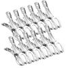 HIRAISM Clothespins Stainless Steel Strong Large Size Windproof Futon Rod